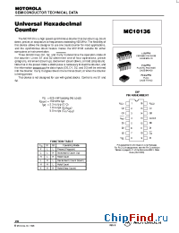 Datasheet MC10136L manufacturer Motorola