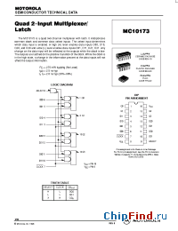 Datasheet MC10173L manufacturer Motorola