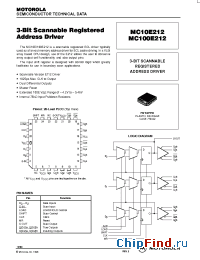 Datasheet MC10E212FN manufacturer Motorola