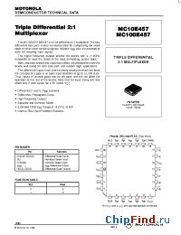 Datasheet MC10E457FN manufacturer Motorola