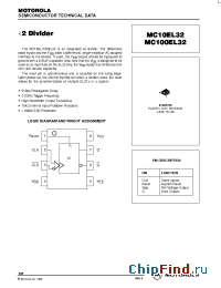 Datasheet MC10EL32D manufacturer Motorola