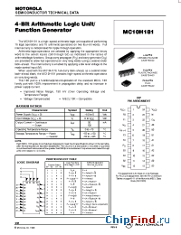 Datasheet MC10H181L manufacturer Motorola
