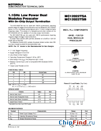 Datasheet MC12022TSBD manufacturer Motorola