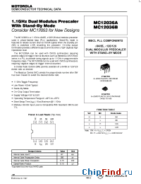 Datasheet MC12036BP manufacturer Motorola