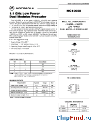 Datasheet MC12058D manufacturer Motorola