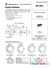 Datasheet MC12061P manufacturer Motorola