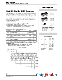 Datasheet MC14562 manufacturer Motorola