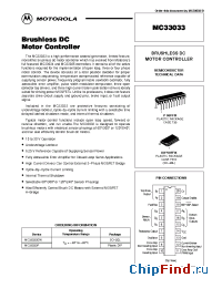 Datasheet MC33033DW manufacturer Motorola