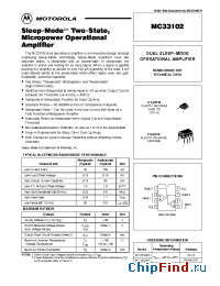 Datasheet MC33102P manufacturer Motorola
