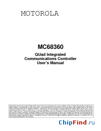 Datasheet MC68360FE25 manufacturer Motorola