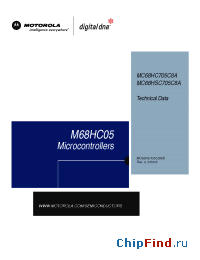 Datasheet MC68HC705C8ACFS manufacturer Motorola