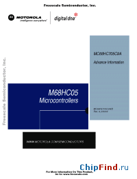 Datasheet MC68HC705C9ACP manufacturer Motorola
