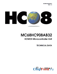 Datasheet MC68HC908AB32VPB manufacturer Motorola