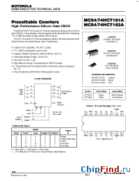 Datasheet MC74HC163AN manufacturer Motorola