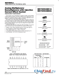Datasheet MC74HC4852AD manufacturer Motorola