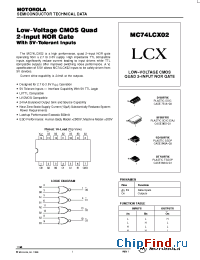 Datasheet MC74LCX02 manufacturer Motorola