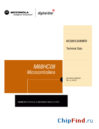 Datasheet MC908MR8CFAR2 manufacturer Motorola
