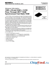 Datasheet MCM63Z737TQ11 manufacturer Motorola