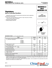 Datasheet MCR264-10 manufacturer Motorola