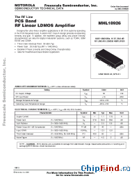 Datasheet MHL18926 manufacturer Motorola