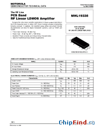 Datasheet MHL19338 manufacturer Motorola