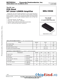 Datasheet MHL19936 manufacturer Motorola