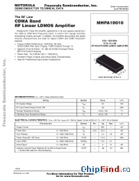 Datasheet MHPA18010 manufacturer Motorola