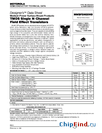 Datasheet MMSF5N02HD manufacturer Motorola