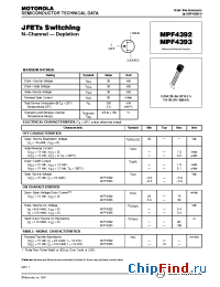 Datasheet MPF4393 manufacturer Motorola