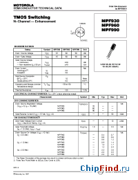 Datasheet MPF960 manufacturer Motorola