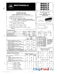 Datasheet MPQ6001 manufacturer Motorola