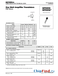 Datasheet MPSW55 manufacturer Motorola
