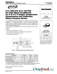 Datasheet MPX5999 manufacturer Motorola