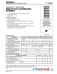 Datasheet MR754 manufacturer Motorola