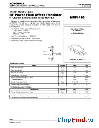 Datasheet MRF141G manufacturer Motorola