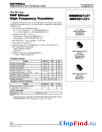 Datasheet MRF5211LT1 manufacturer Motorola