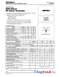 Datasheet MRF653 manufacturer Motorola