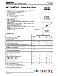 Datasheet MUR420 manufacturer Motorola