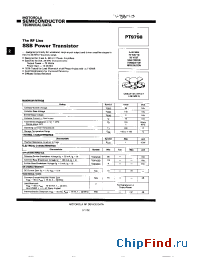 Datasheet PT9798 manufacturer Motorola