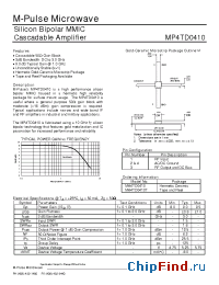 Datasheet MA4TD0410 manufacturer M-pulse