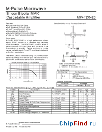 Datasheet MP4TD0420 manufacturer M-pulse