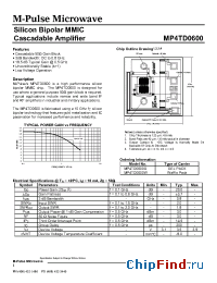 Datasheet MP4TD0600 manufacturer M-pulse