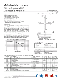 Datasheet MP4TD0670 manufacturer M-pulse