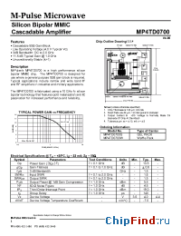 Datasheet MP4TD0700 manufacturer M-pulse