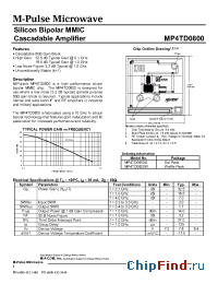 Datasheet MP4TD0800G manufacturer M-pulse
