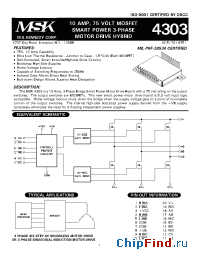 Datasheet MSK4304ED manufacturer M.S. Kennedy