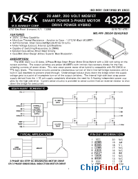 Datasheet MSK4322HU manufacturer M.S. Kennedy