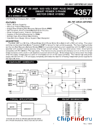 Datasheet MSK4357HD manufacturer M.S. Kennedy