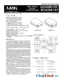 Datasheet RCH28515T manufacturer M.S. Kennedy