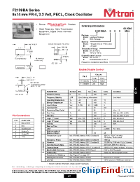 Datasheet F2139BA manufacturer MtronPTI